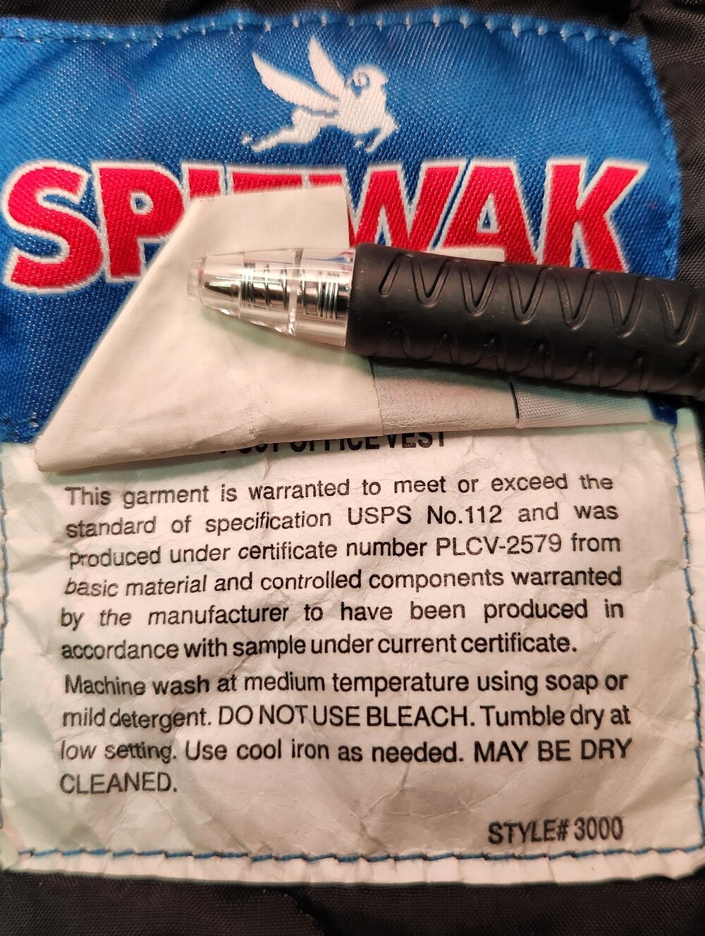 Vintage USPS Postal Service Spiewak Insulated Vest USA Made Large Reflective - Picture 5 of 10